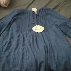 A blue blouse